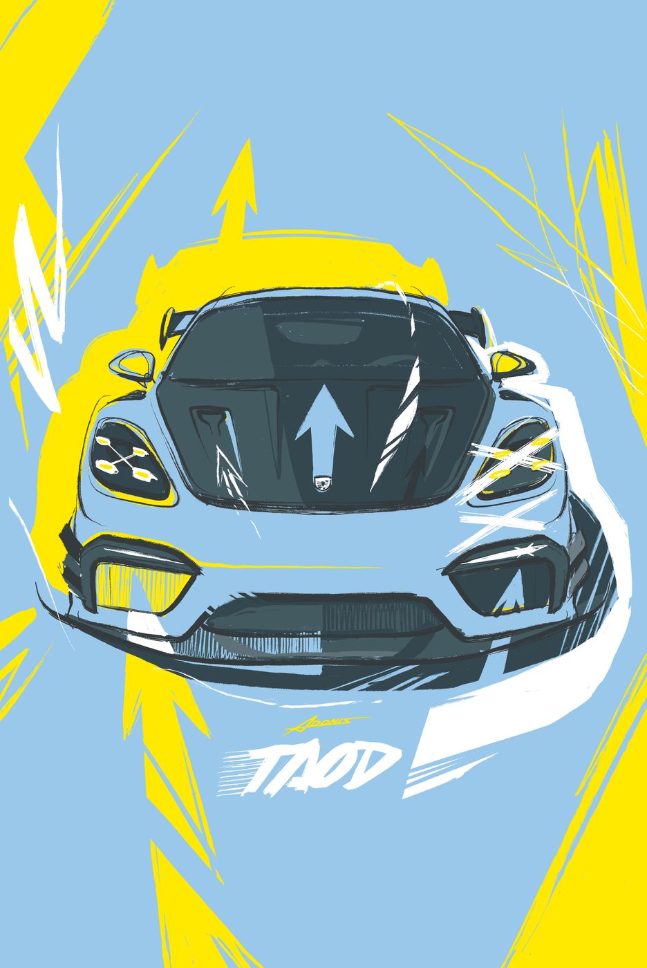 The finished drawing